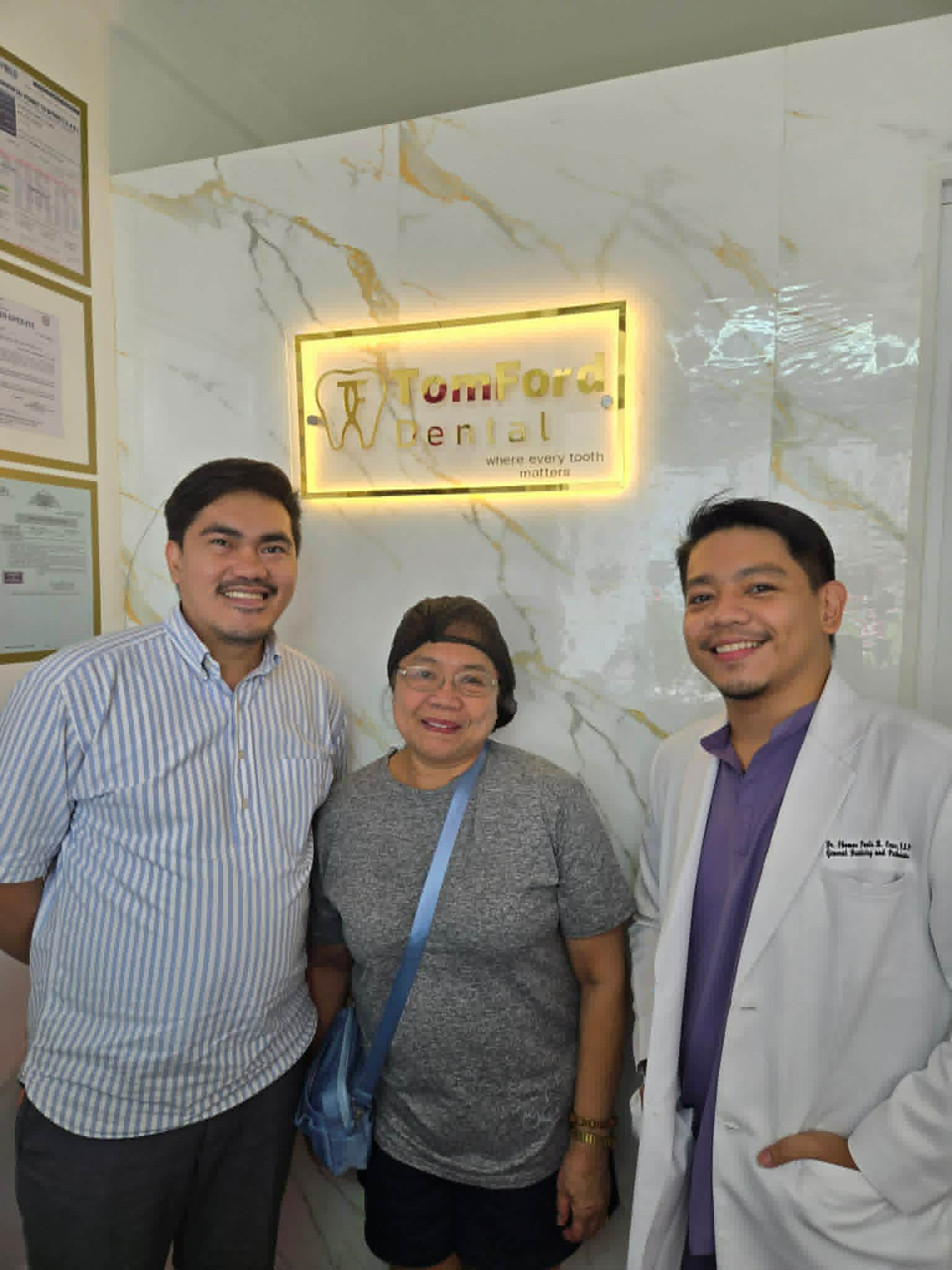 TomFord Dental patient with Doc Tom